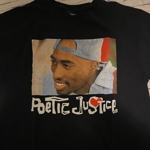 black tupac graphic tee